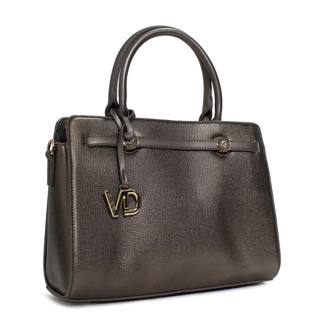 Luxury Charm Tote Handbag with Metal Detailing – Premium Collection