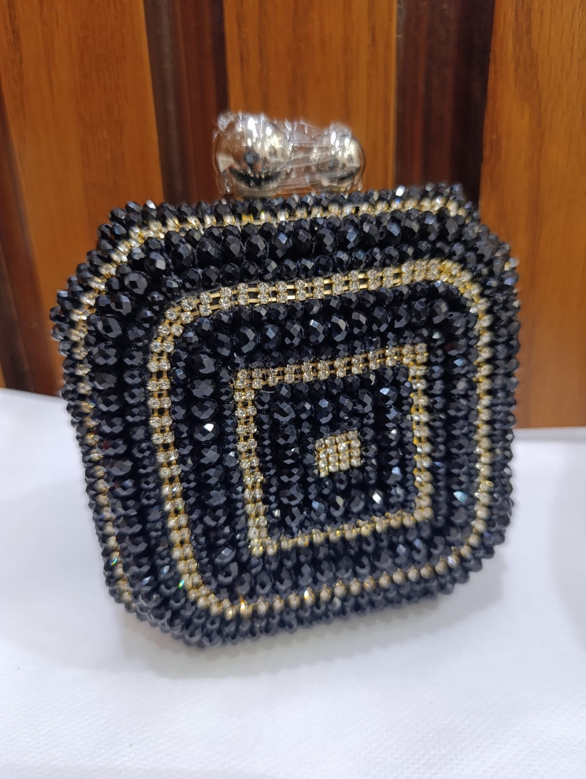 Fancy Cluch Stone and Pearl work