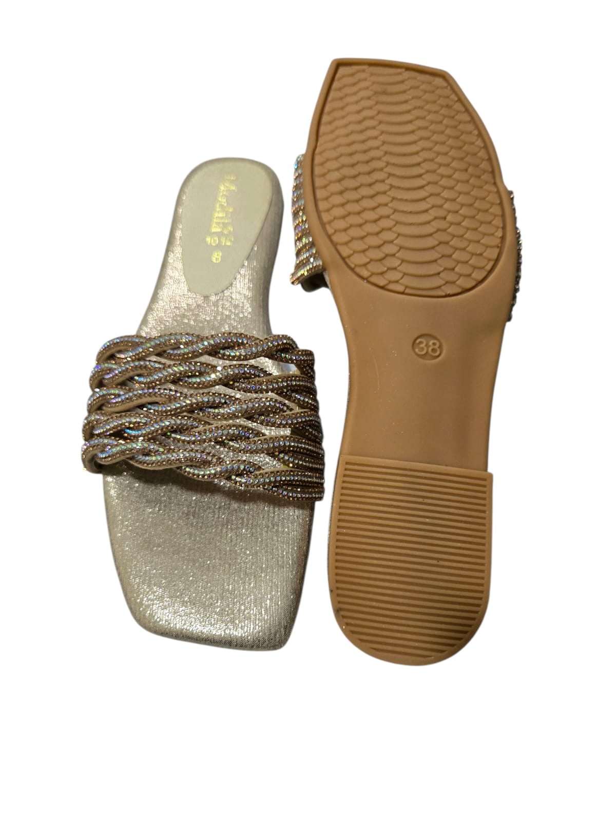 Embellished Flat Sandals