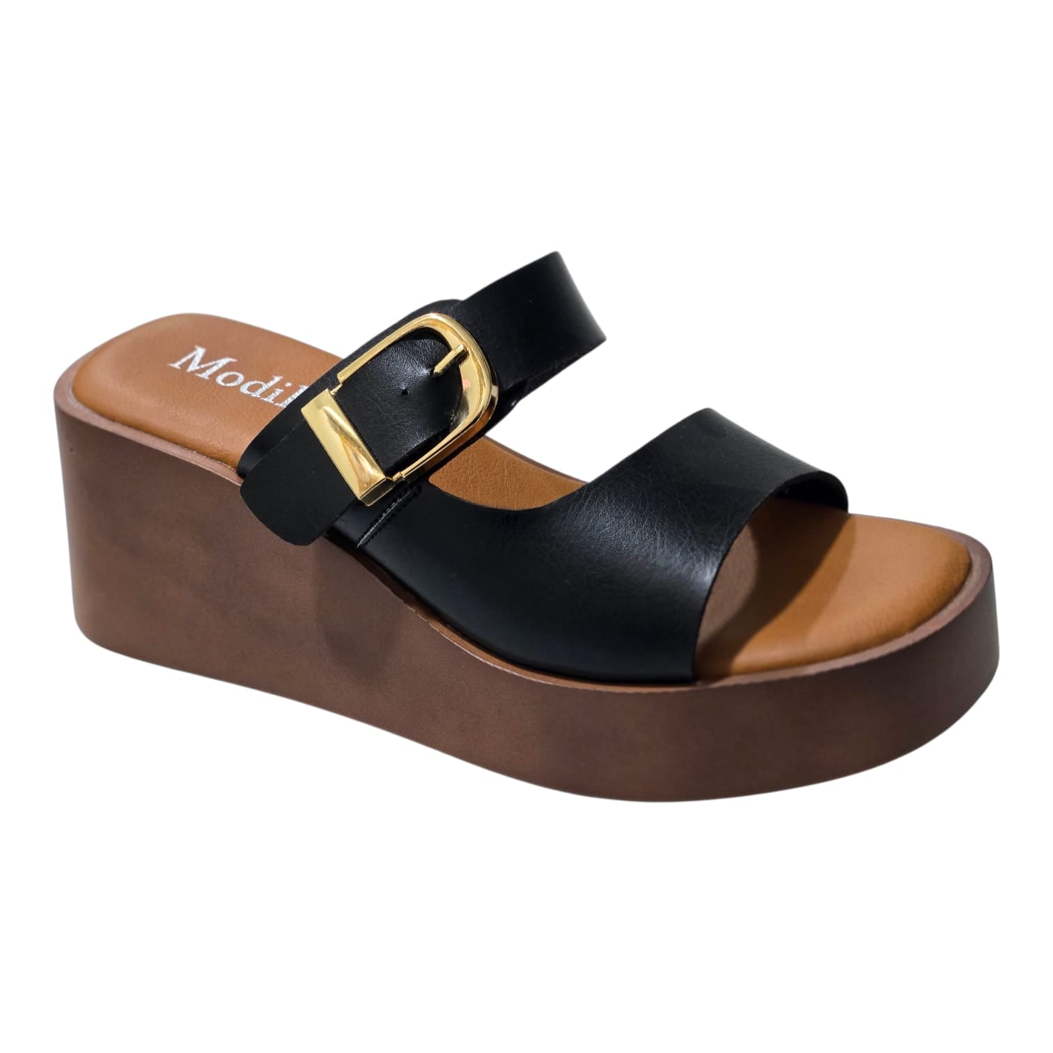 Textured Wedge heel slides