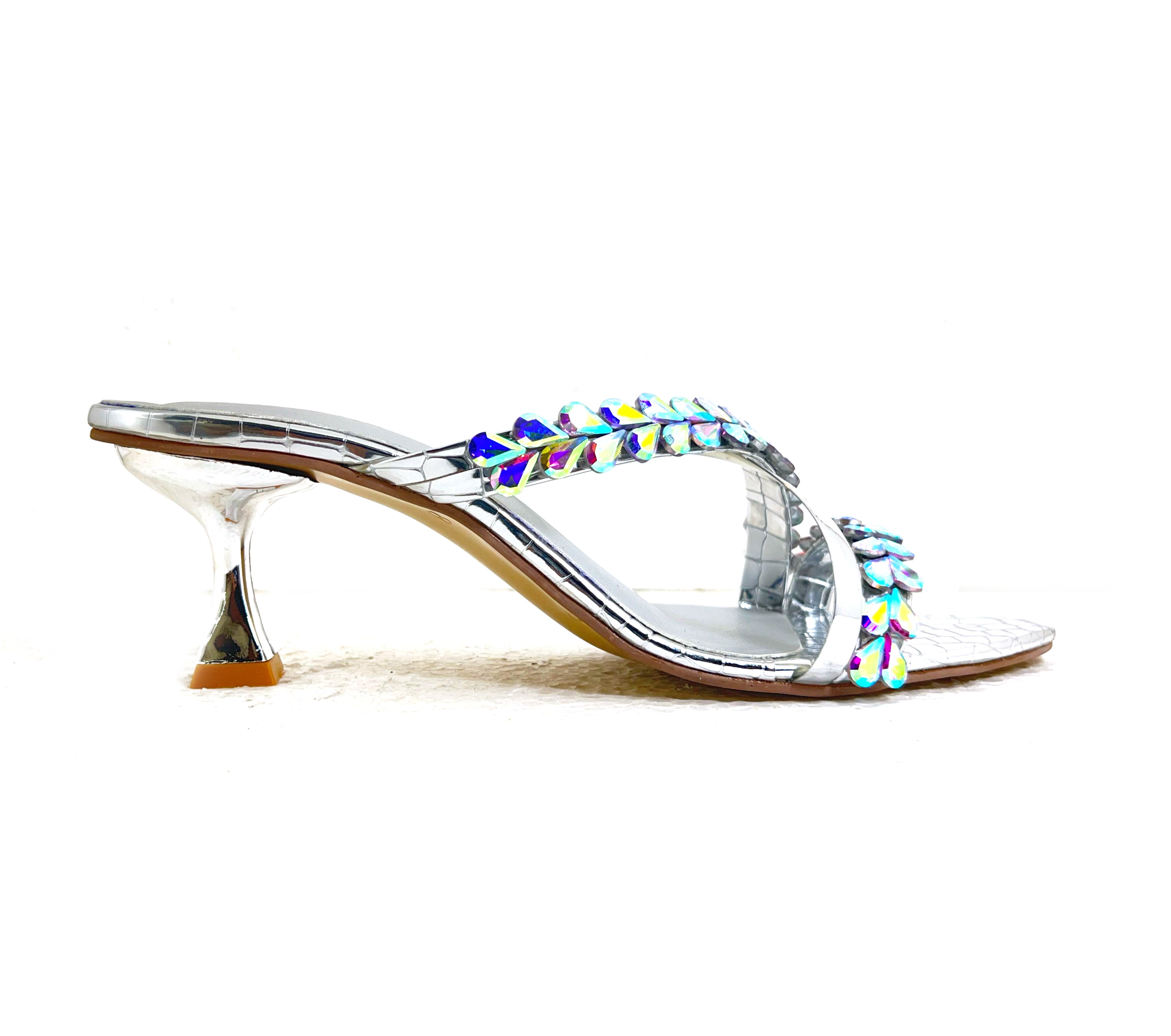 Women’s Fancy Slip-On Heel Sandals