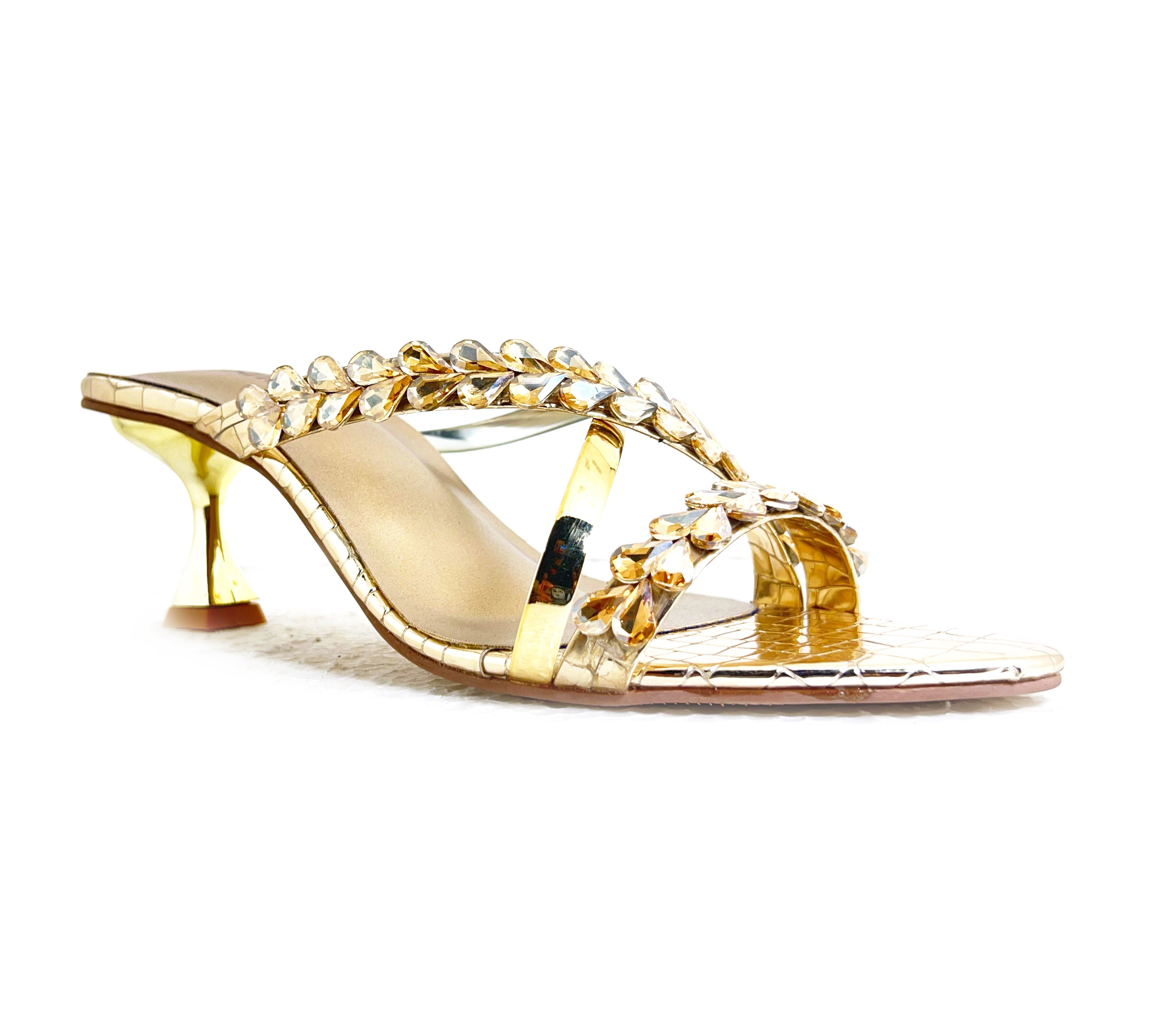 Women’s Fancy Slip-On Heel Sandals