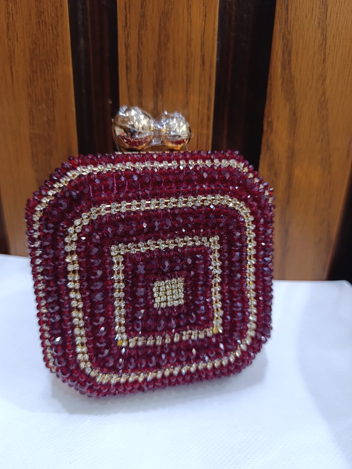 Fancy Cluch Stone and Pearl work