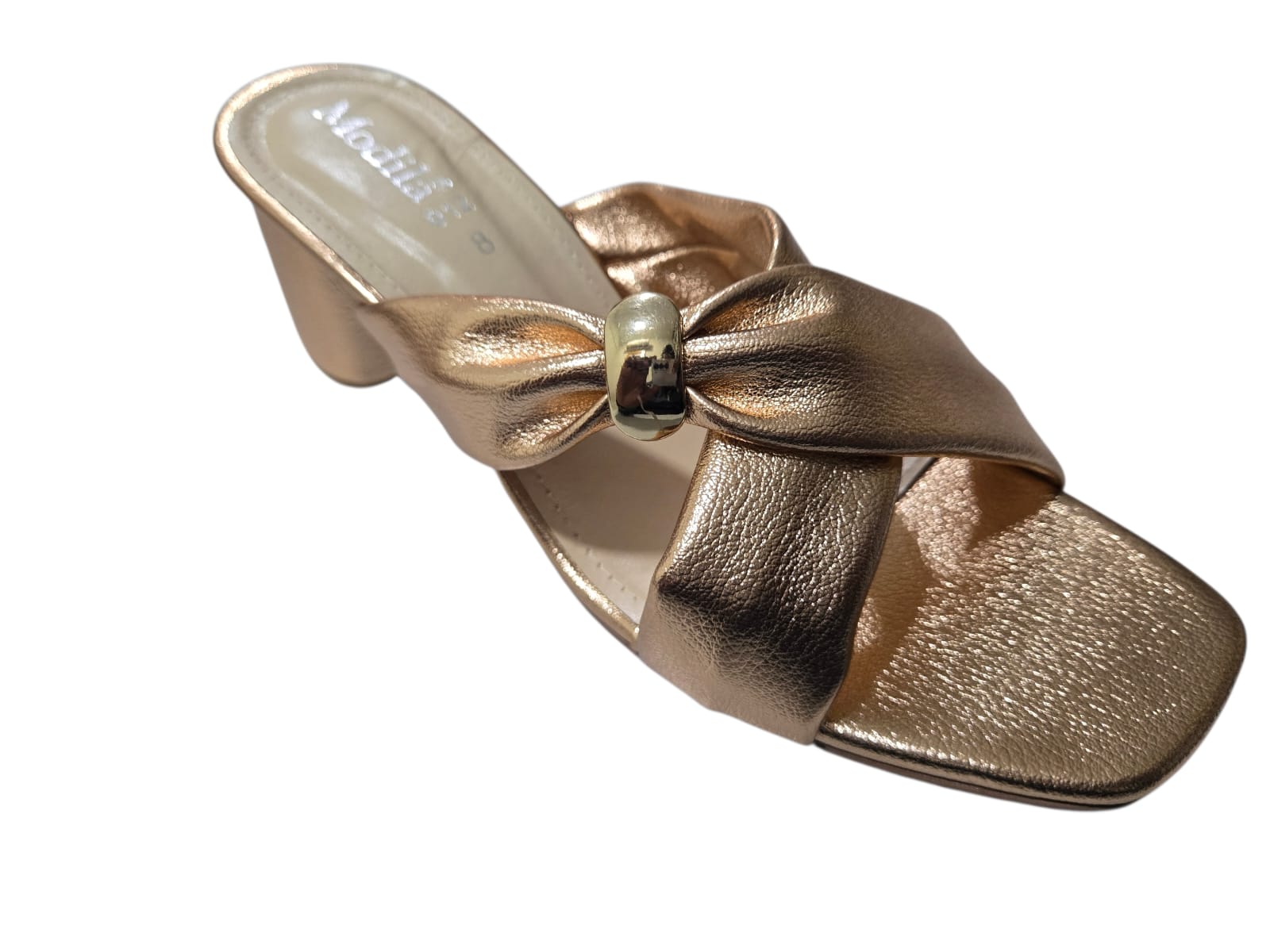 Cross Strap Block Heel Sandals