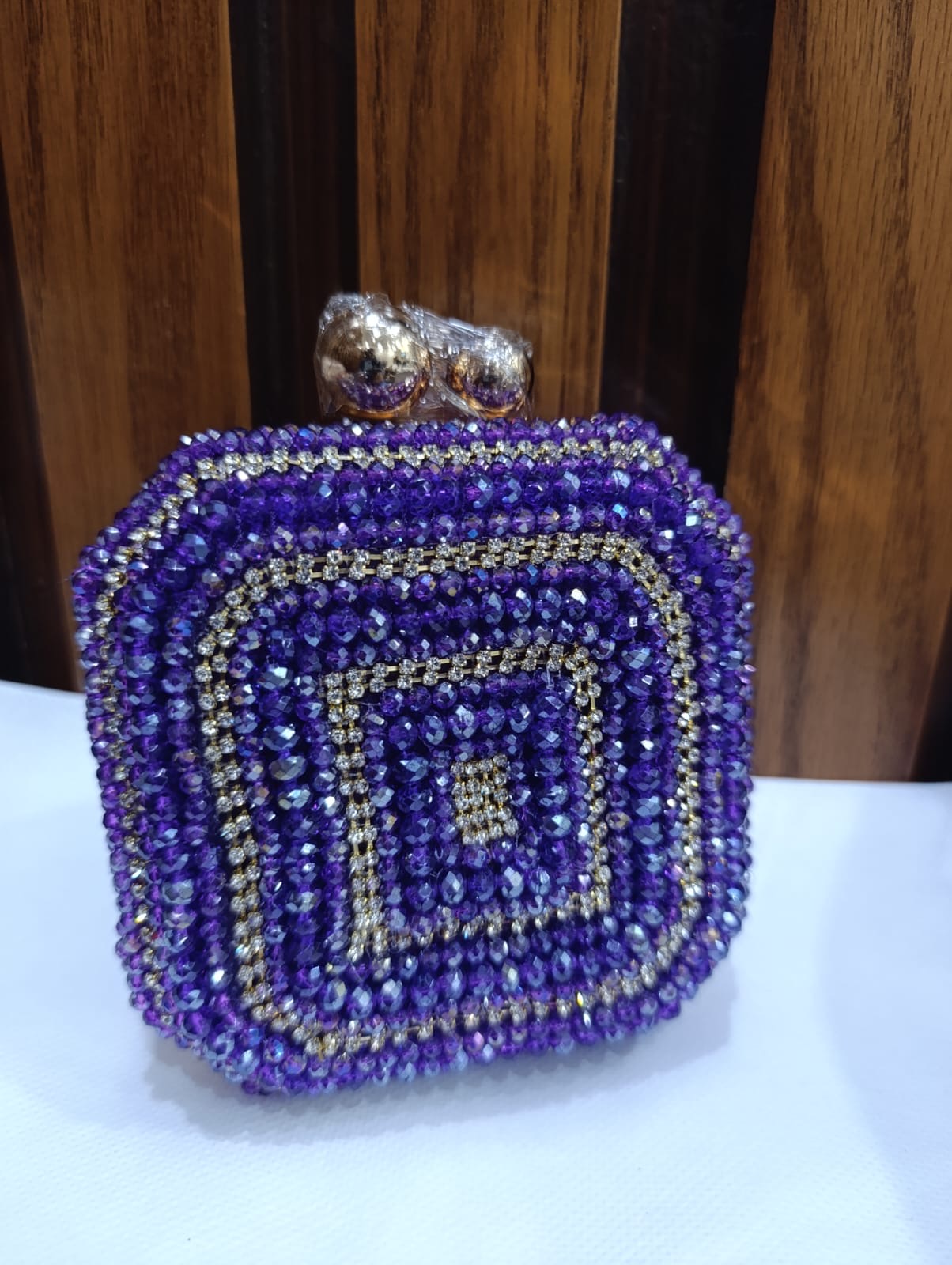 Fancy Cluch Stone and Pearl work