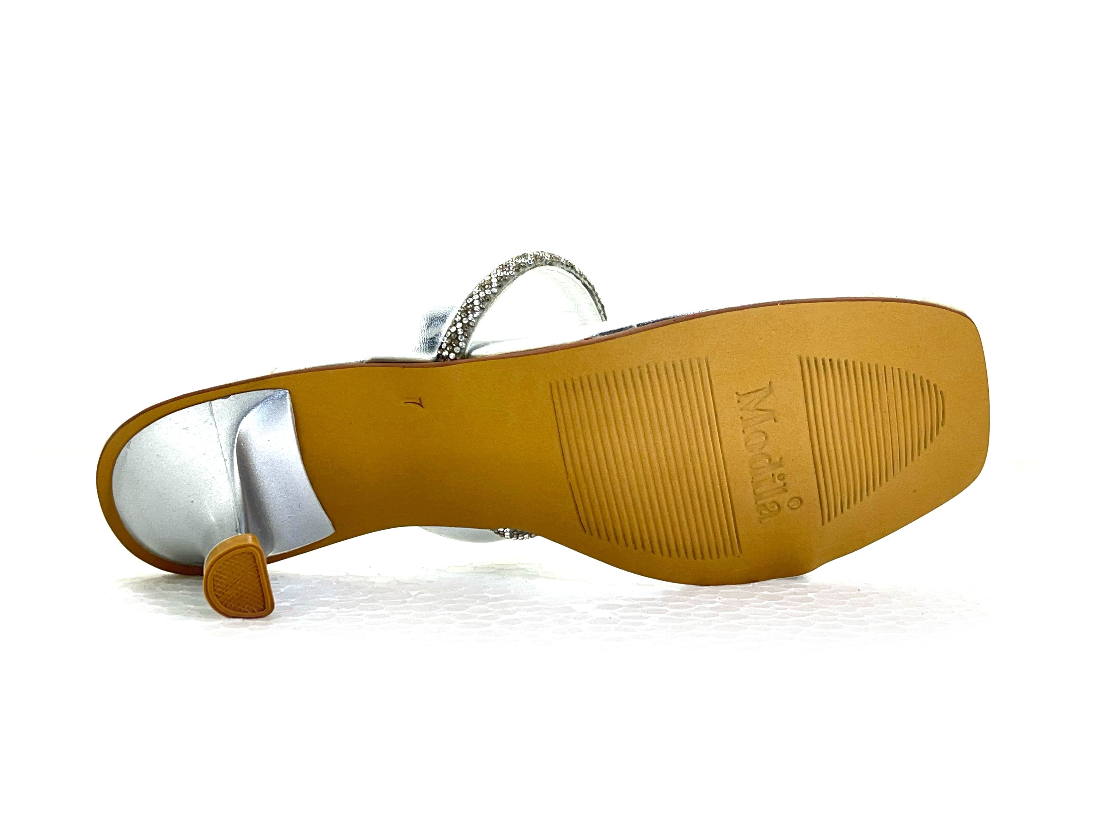 Stud Diamond Strap Heels