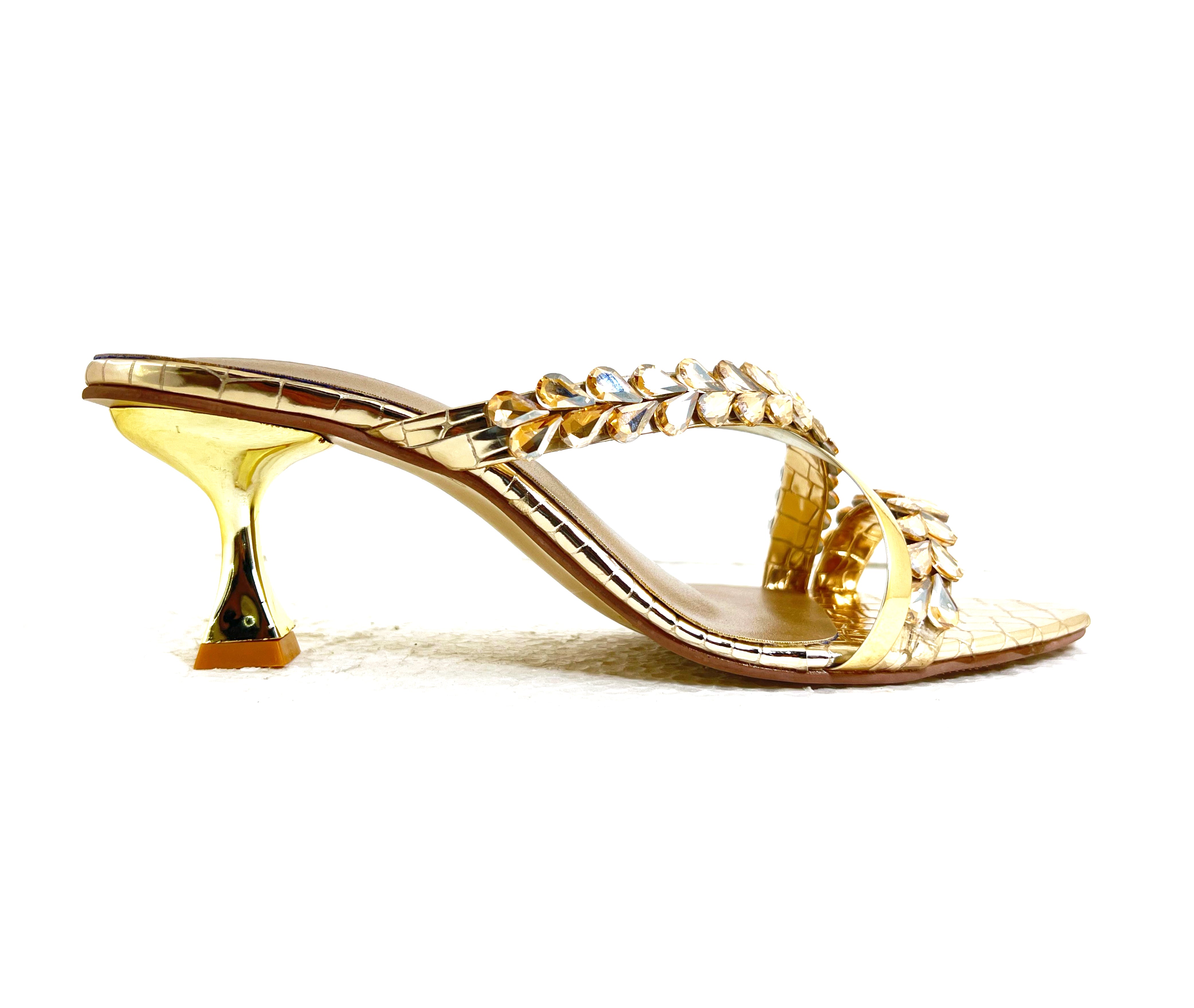 Women’s Fancy Slip-On Heel Sandals