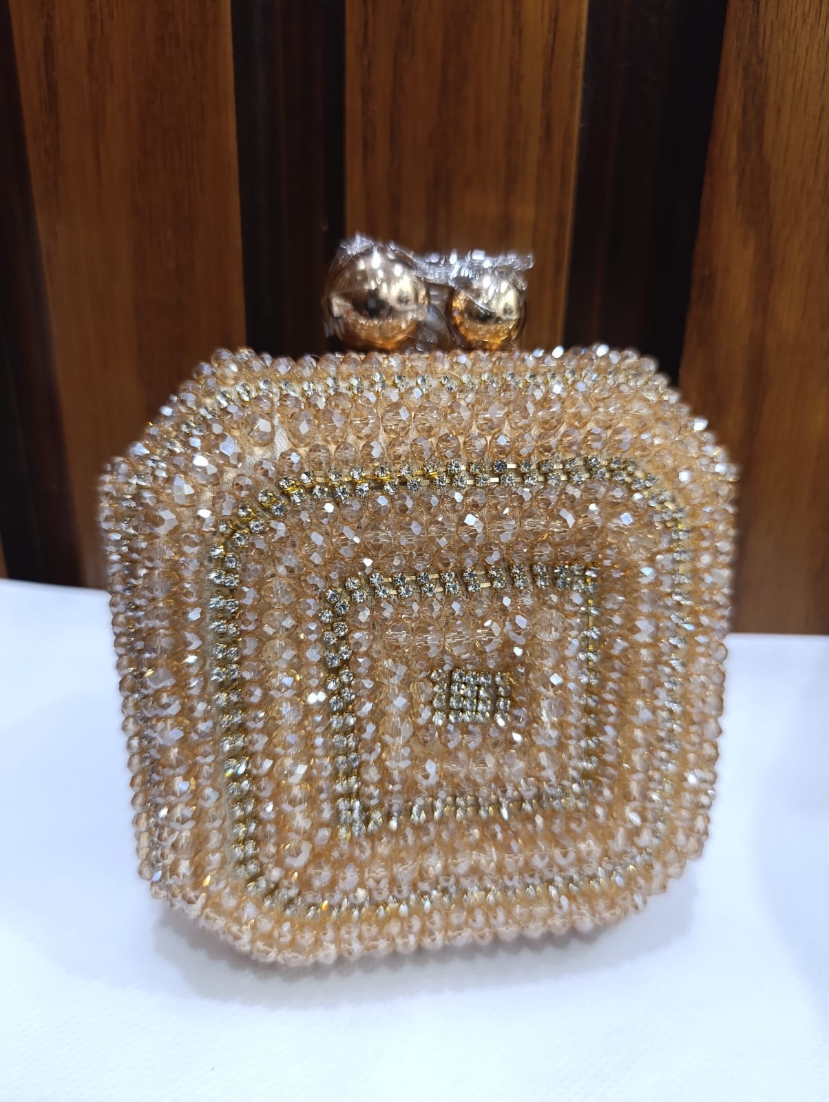 Fancy Cluch Stone and Pearl work