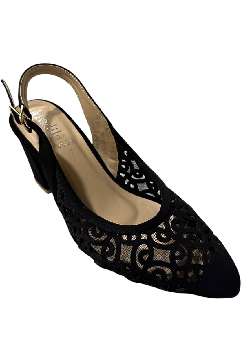 Block heels Sling Back Sandal