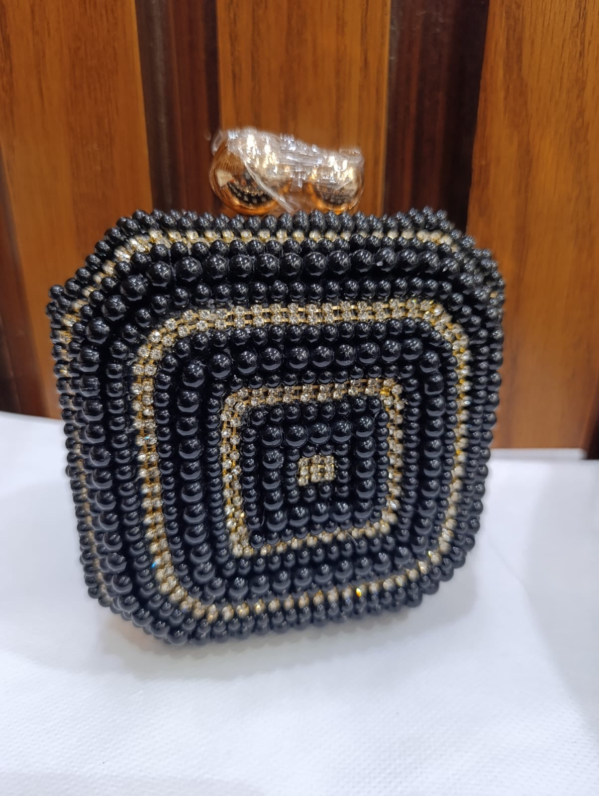 Fancy Cluch Stone and Pearl work
