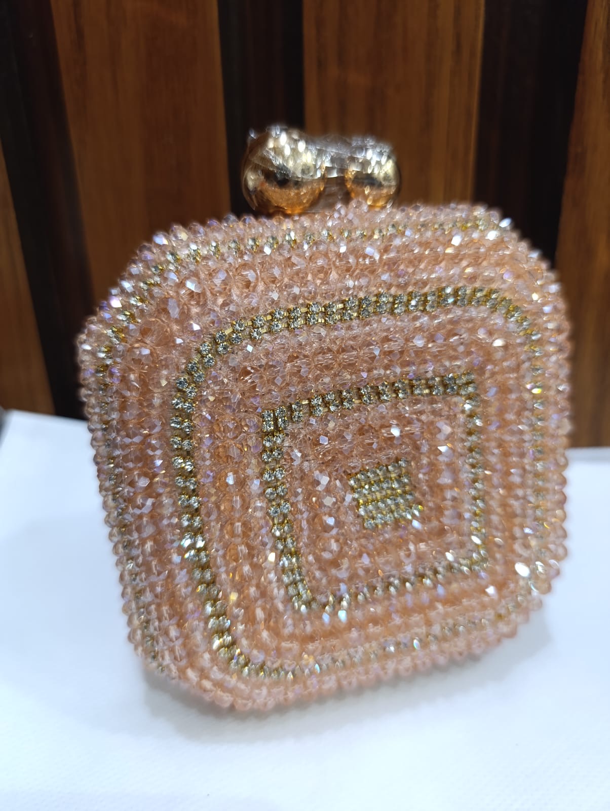 Fancy Cluch Stone and Pearl work