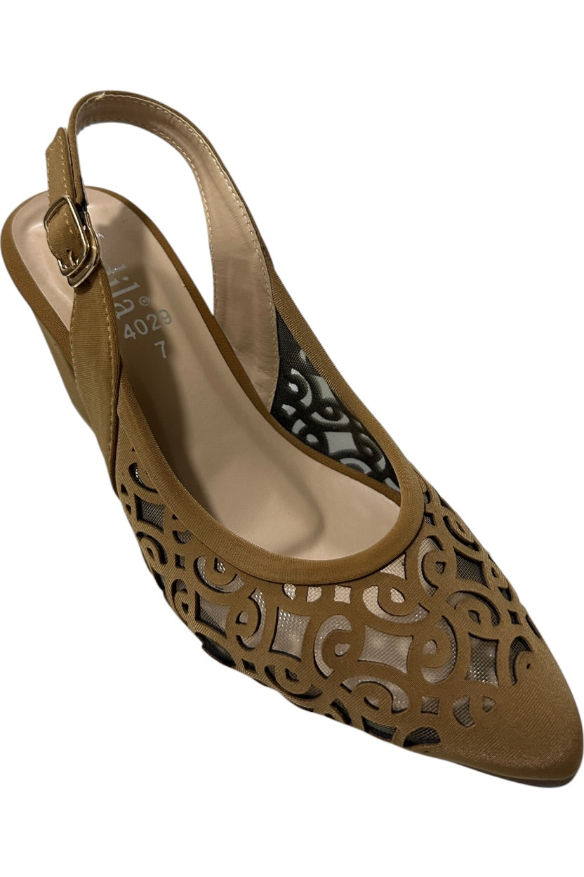 Block heels Sling Back Sandal