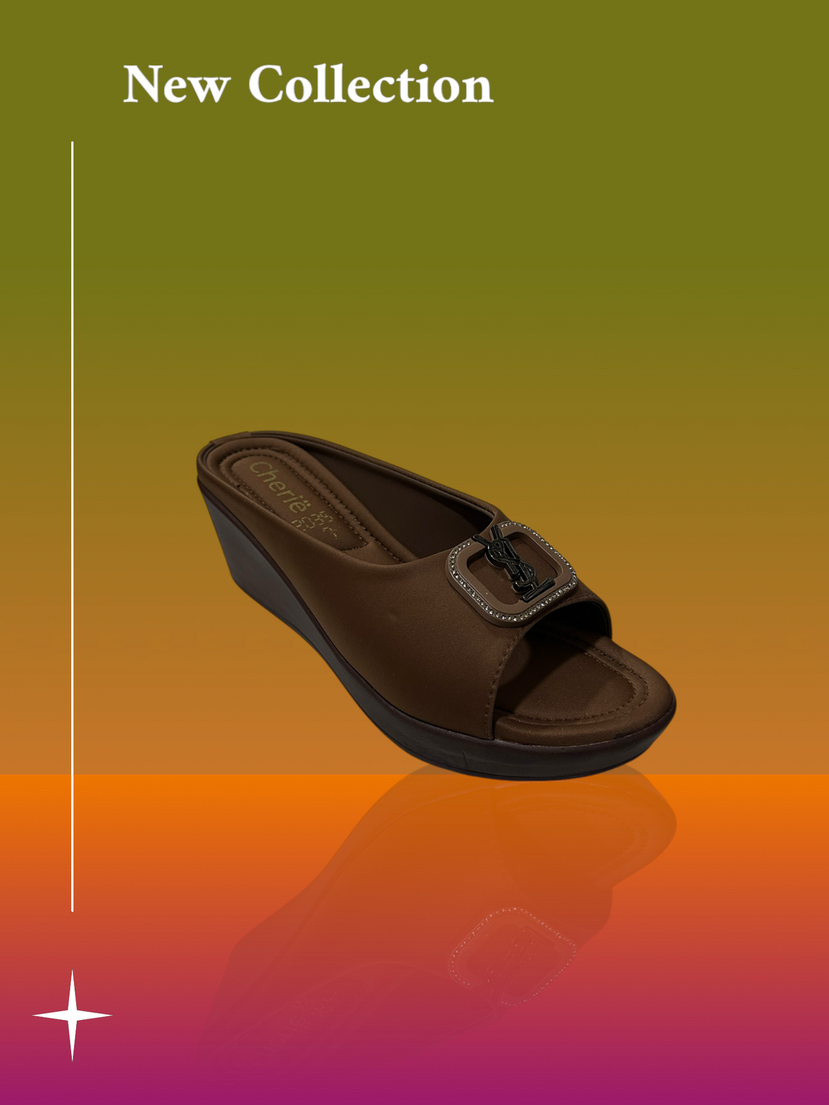 Pu wedge medicated Sole
