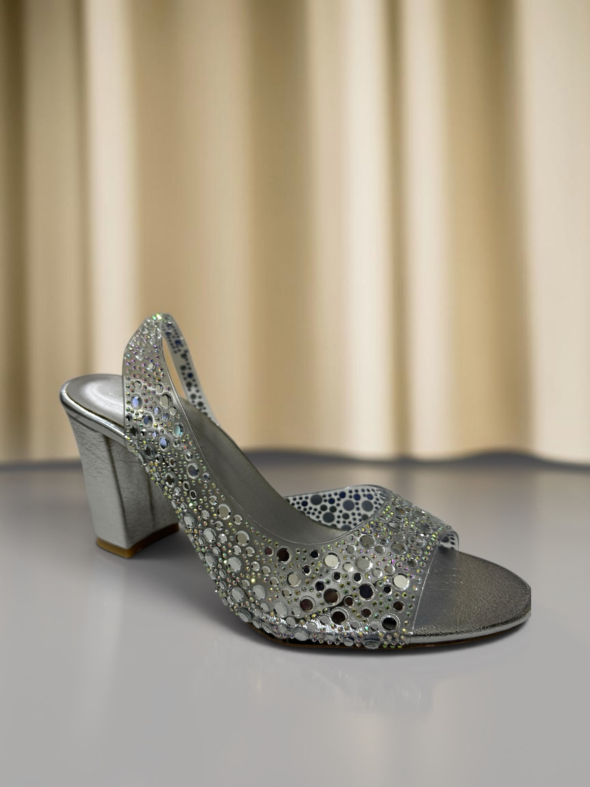 Block Heels Diamondies Sandal