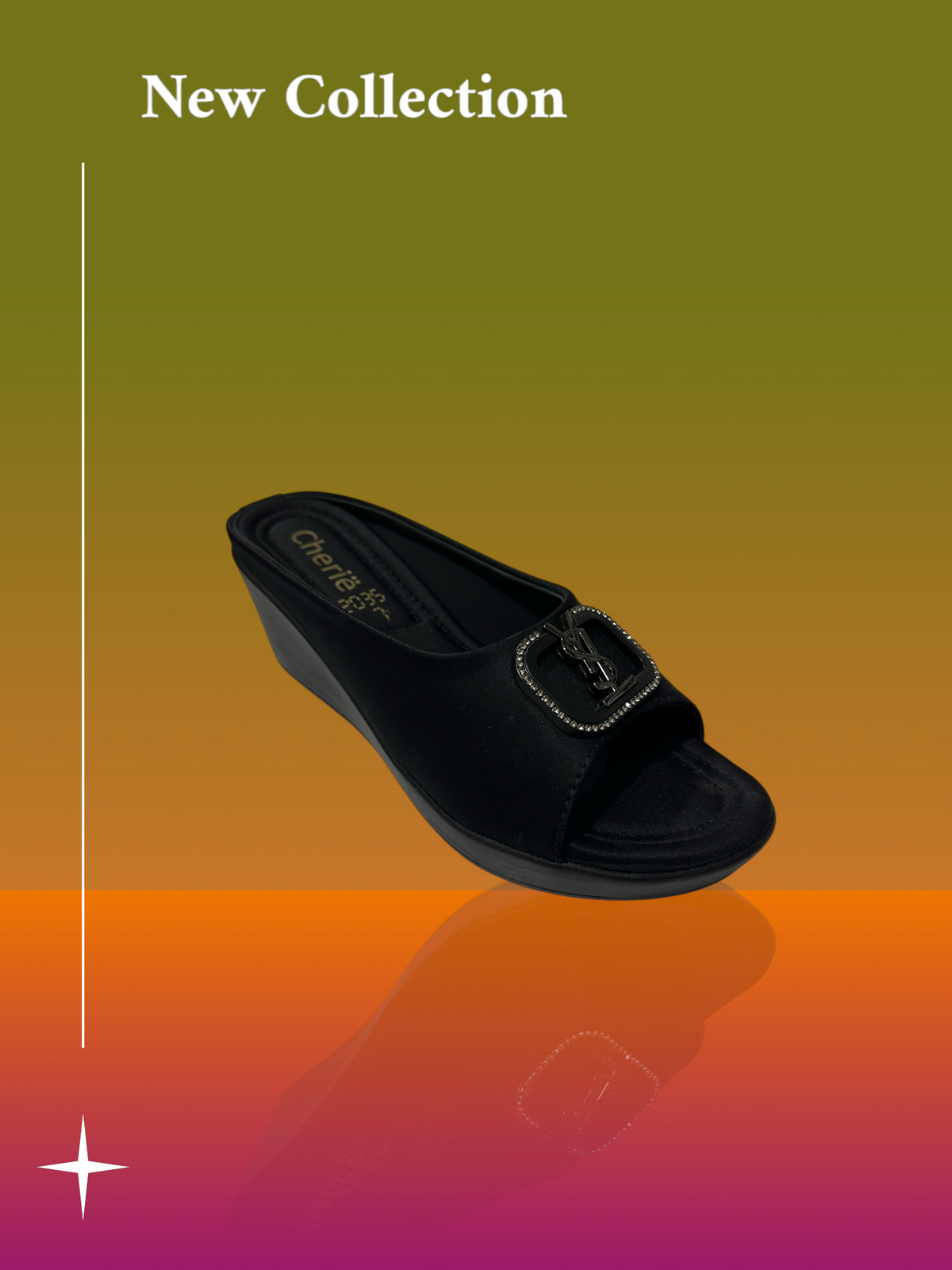 Pu wedge medicated Sole