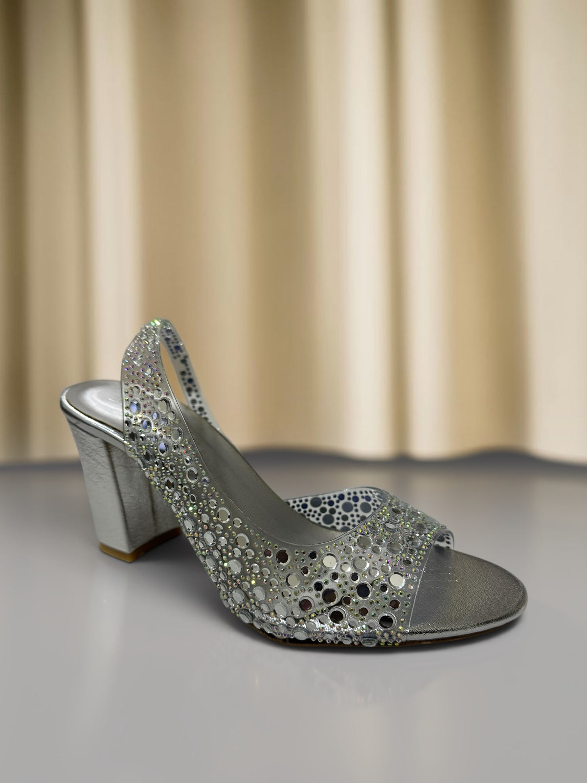 Block Heels Diamondies Sandal