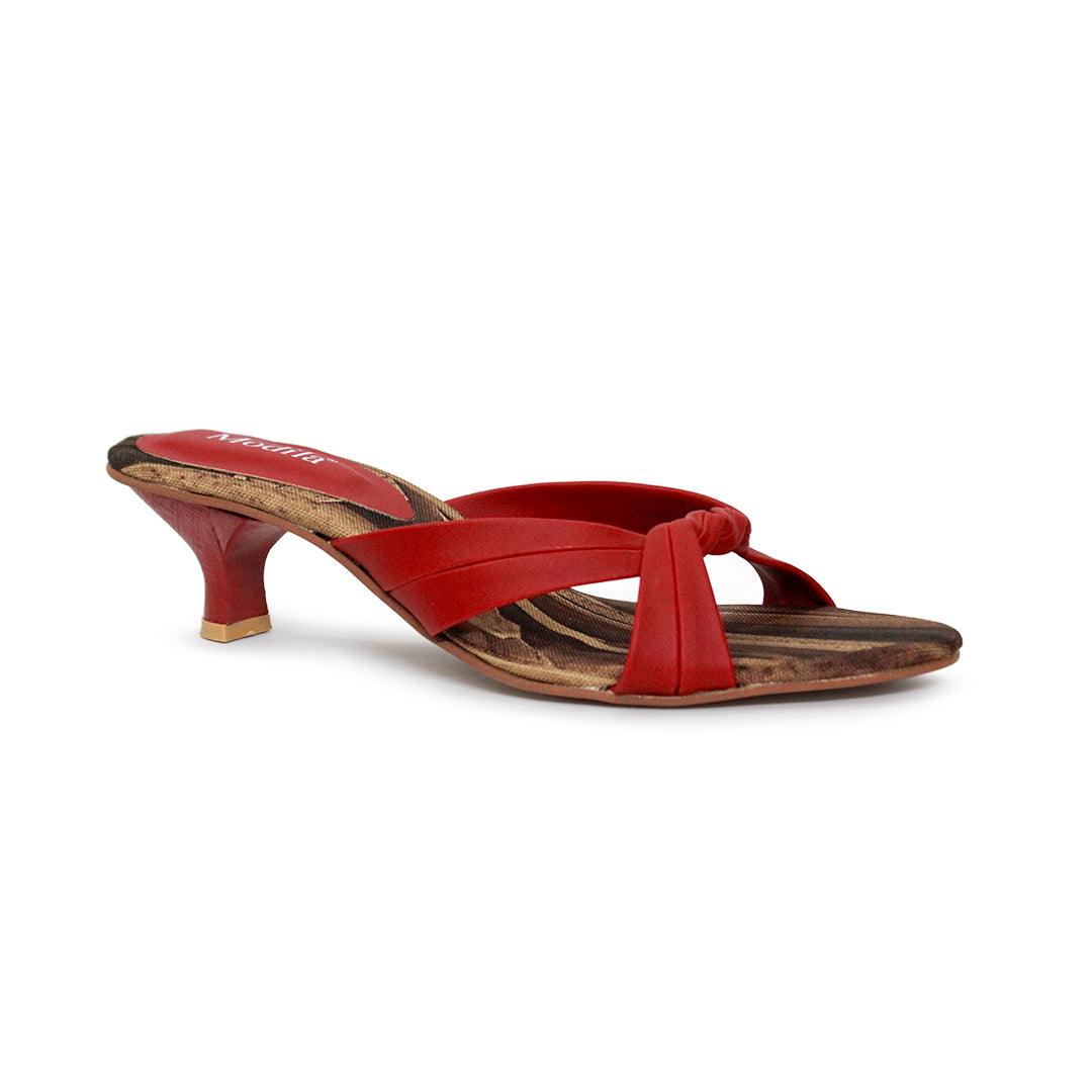 Cross Strap Kitten Heel Sandals