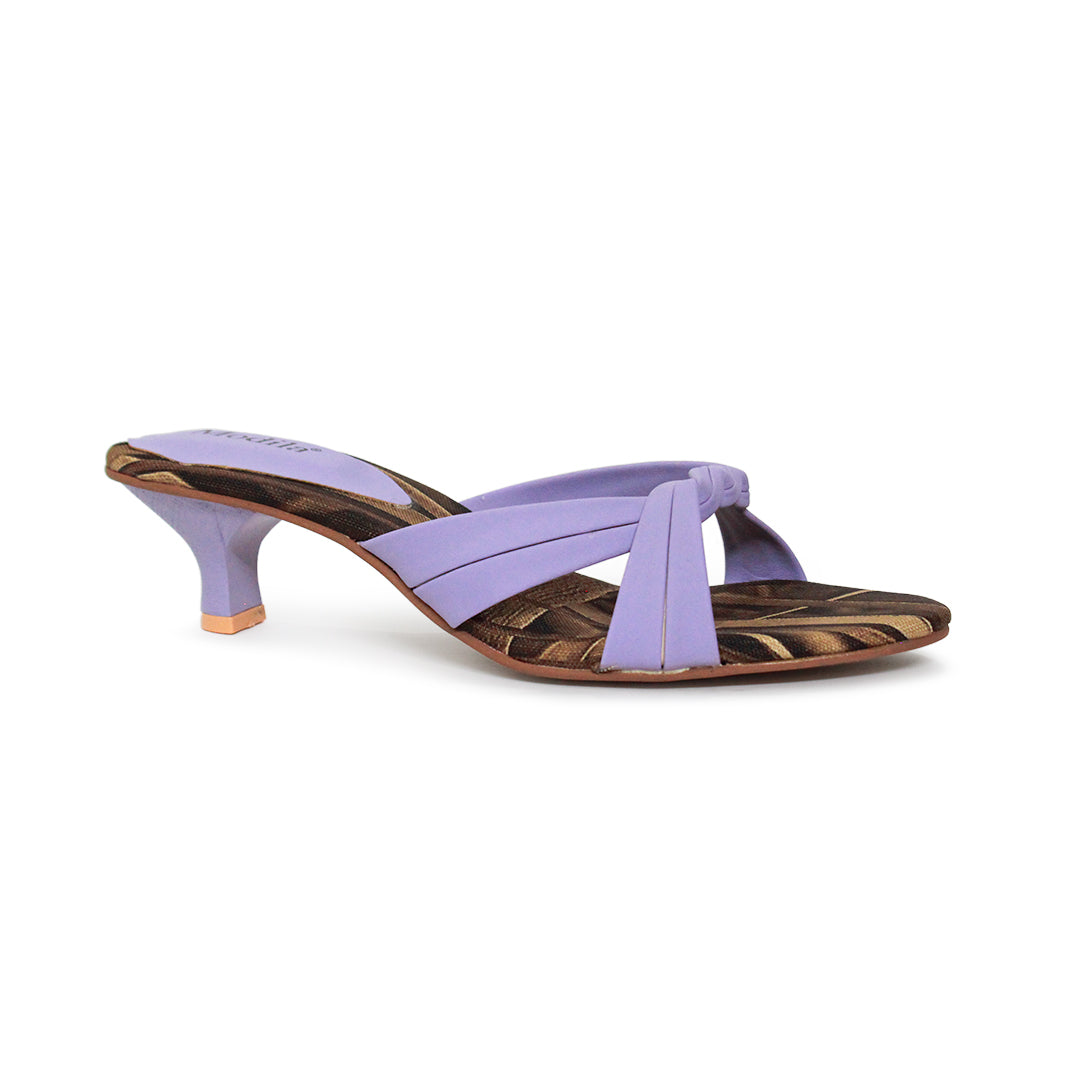 Cross Strap Kitten Heel Sandals