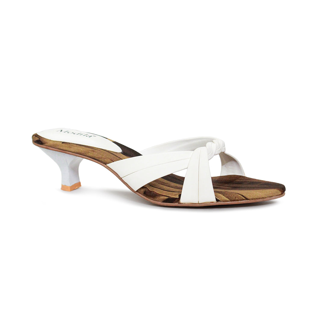 Cross Strap Kitten Heel Sandals
