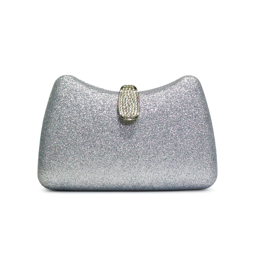 Luxe Satin Curve Clutch