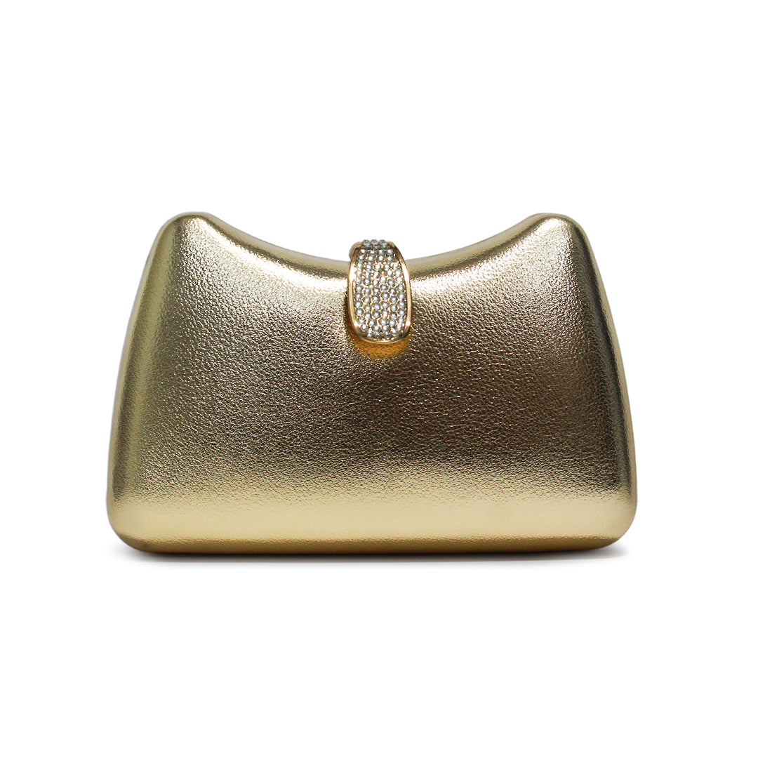 Luxe Satin Curve Clutch