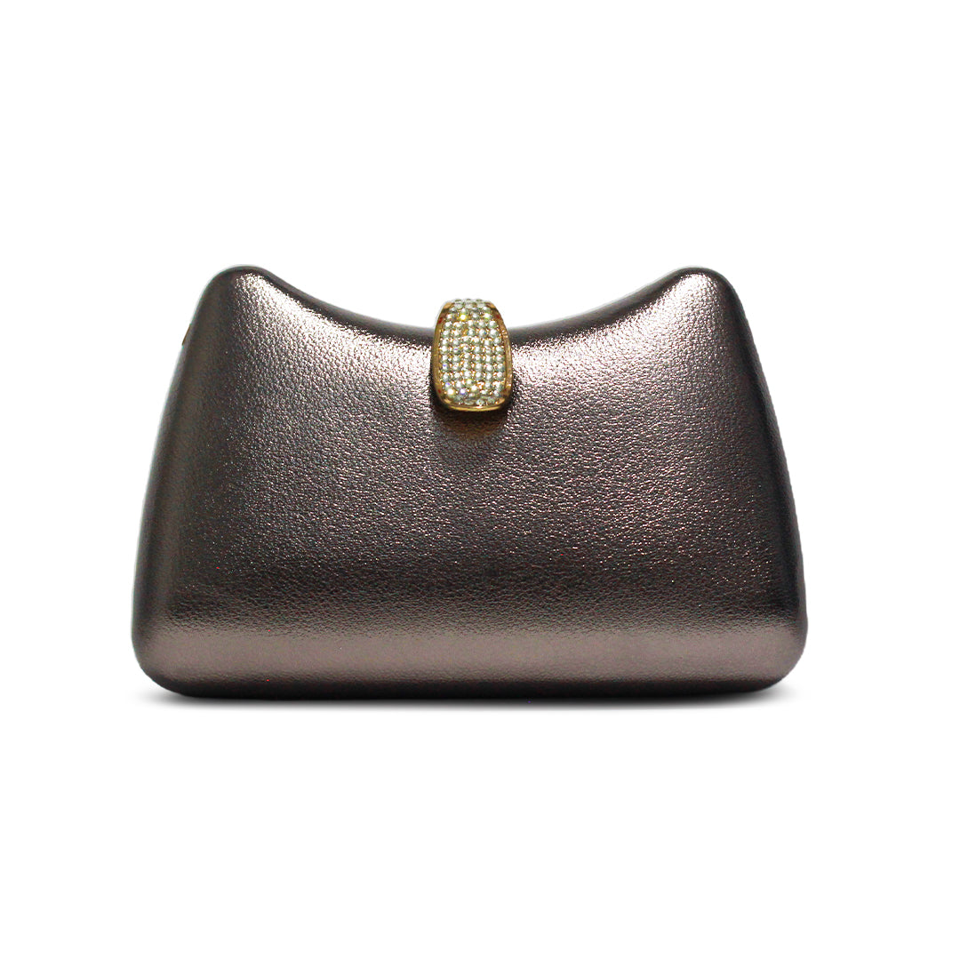 Luxe Satin Curve Clutch