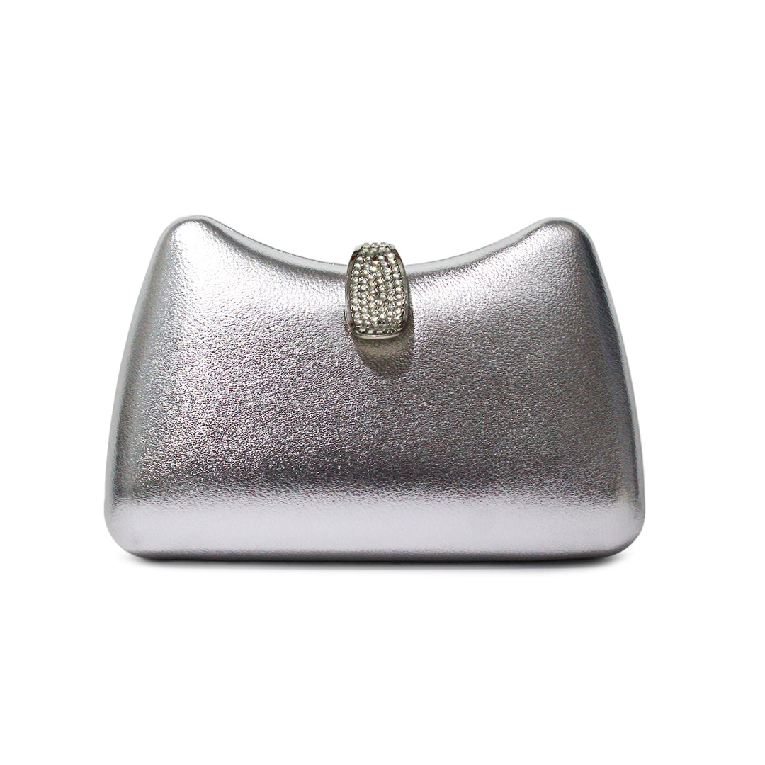 Luxe Satin Curve Clutch