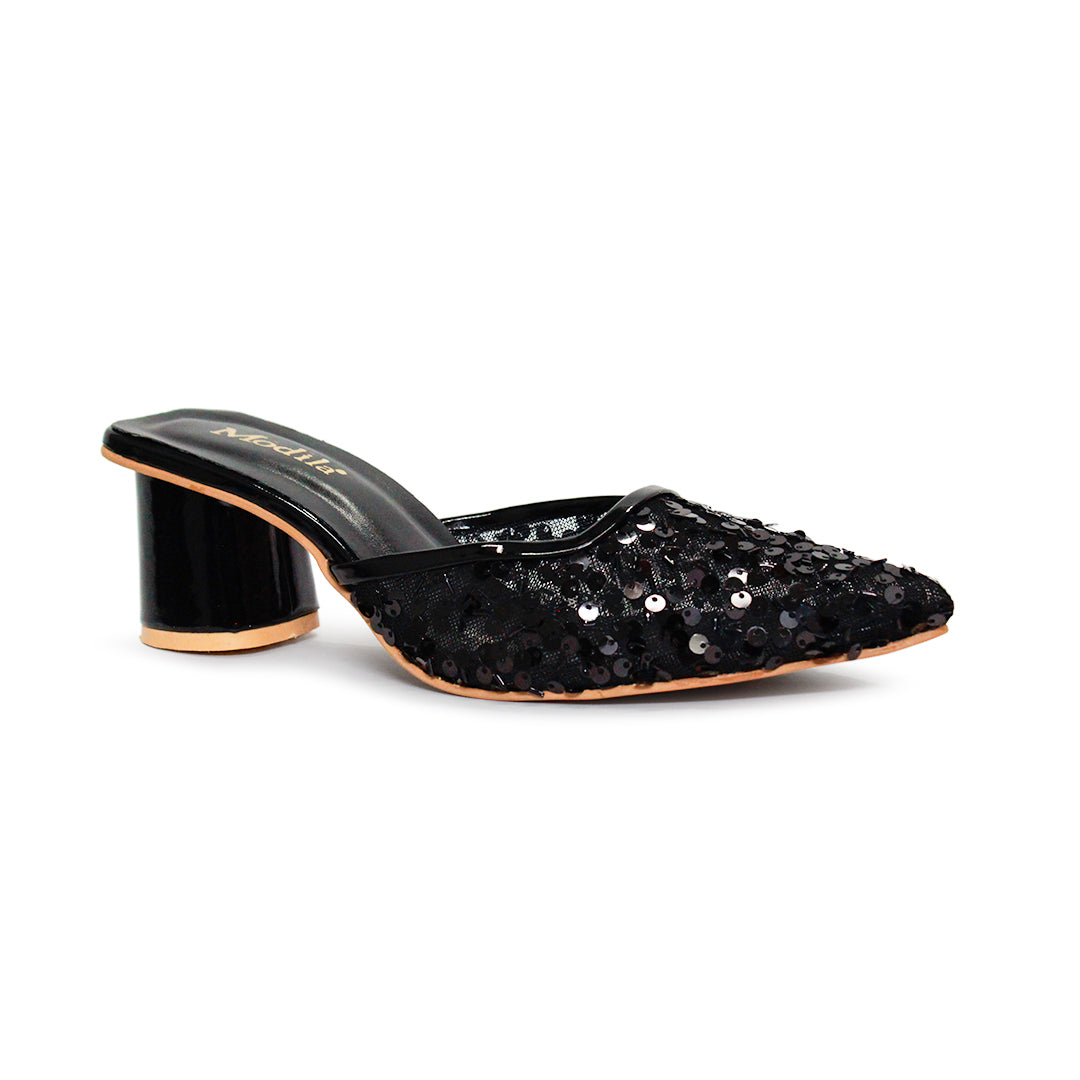 Pointed Toe Embellished Heels