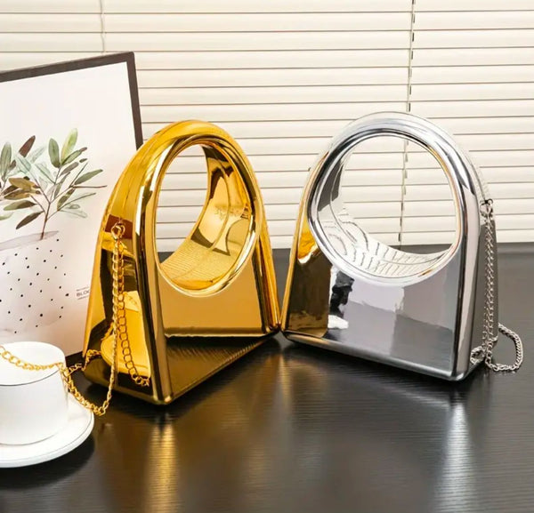 1pc elegant Women's crossbody bag, wear-resistant acrylic material square bag, simple and versatile, lipstick envelope, mobile phone bag, suitable for a variety of occasions.