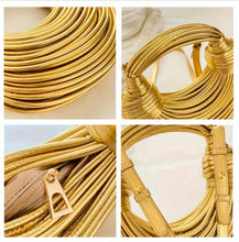 Trendy Design Sense handmade Dumpling bag Crossbody Knotted rope bag