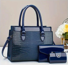 Elegant Stylish Tote Bag with Coin Purse and Card Holder, Multi-Functional Large Capacity Crossbody Bag, New Crocodile Print Design for Women, Travel-Friendly Shoulder/Shoulder/Crossbody Bag, Versatile Casual Luxury Large Capacity Bag