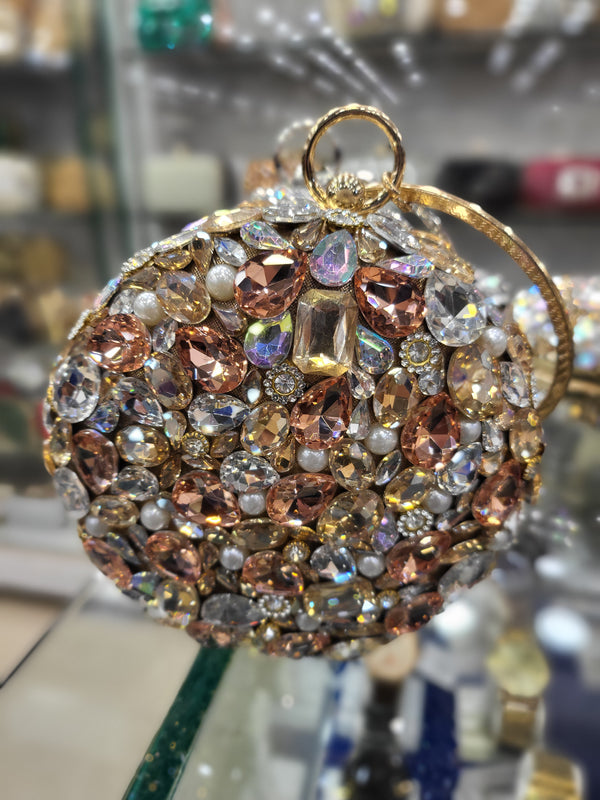 Round shape fancy cluch