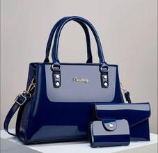 Elegant Stylish Tote Bag with Coin Purse and Card Holder, Multi-Functional Large Capacity Crossbody Bag, New Patent leather Design for Women, Travel-Friendly Shoulder/Shoulder/Crossbody Bag, Versatile Casual Luxury Large Capacity Bag