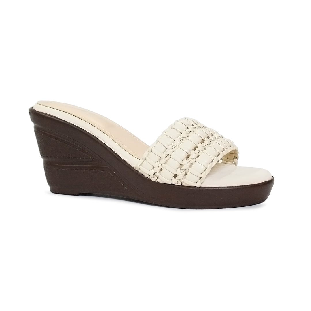 Textured Wedge Heel Slides